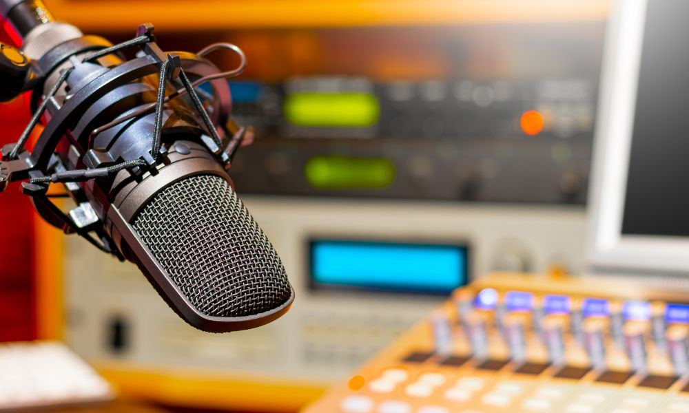 Studio for a voice actor