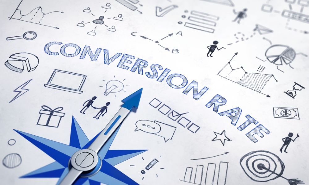 Concept to increase the sales conversion rate.